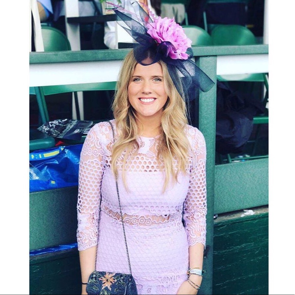 Lilac midi formal dress